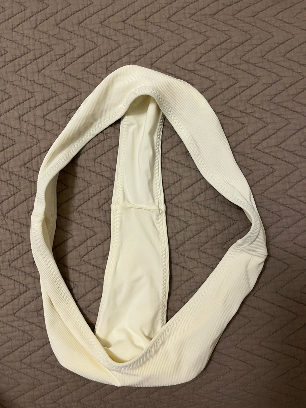 Oneone Ivory Ribbed Bikini - Picture 3 of 5